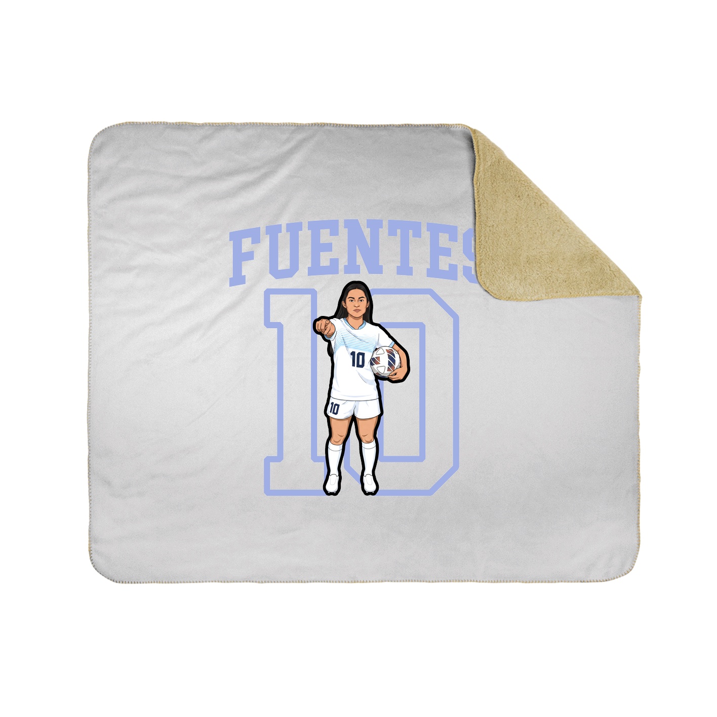 Throw Blanket — Shirsey in White