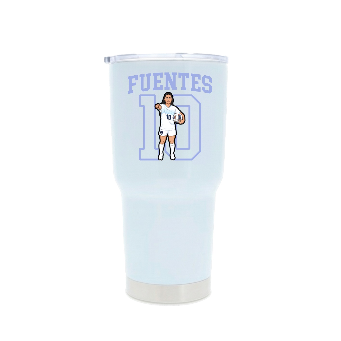 30oz Stainless Steel Tumbler — Shirsey in White
