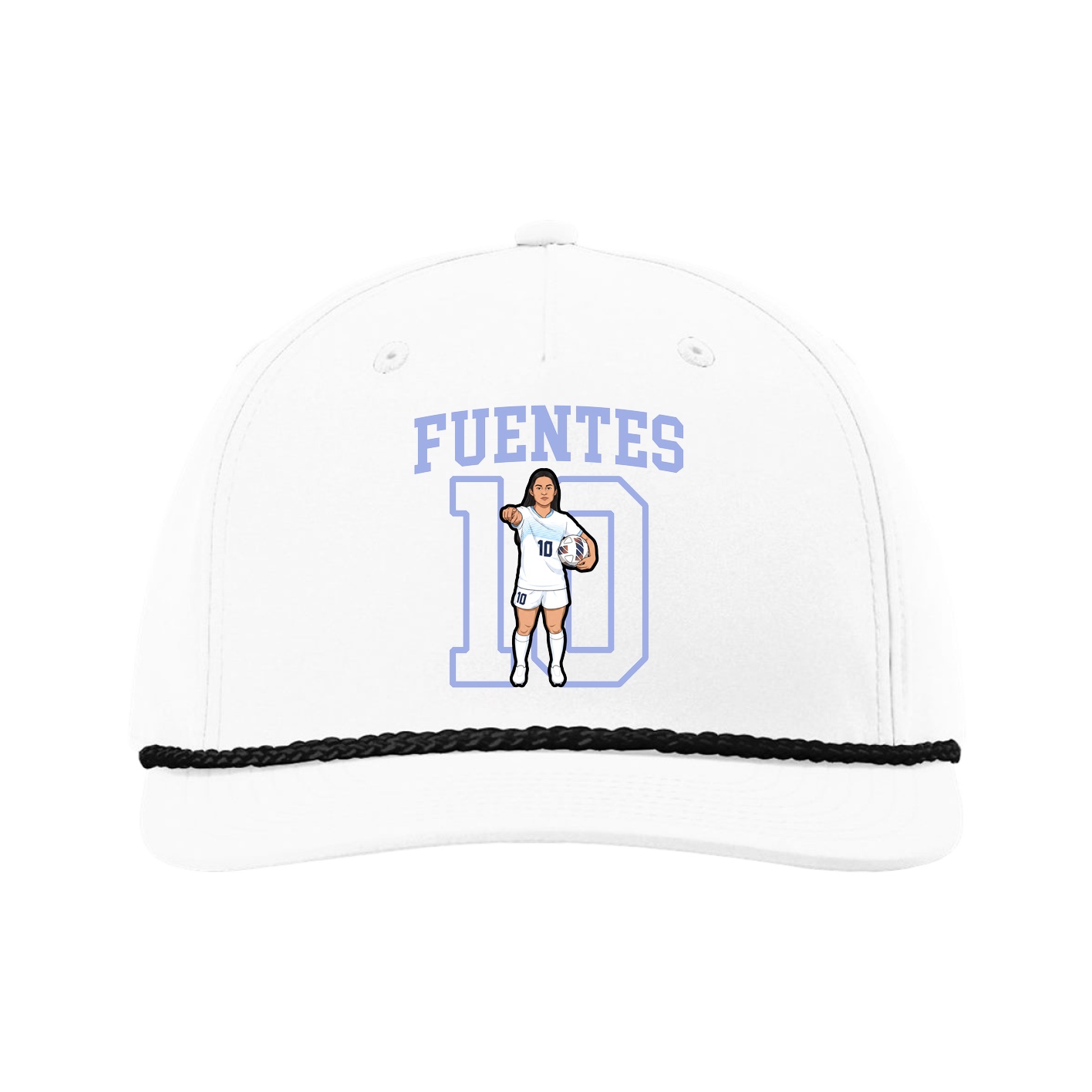 Five-Panel Classic Rope Cap — Shirsey in White