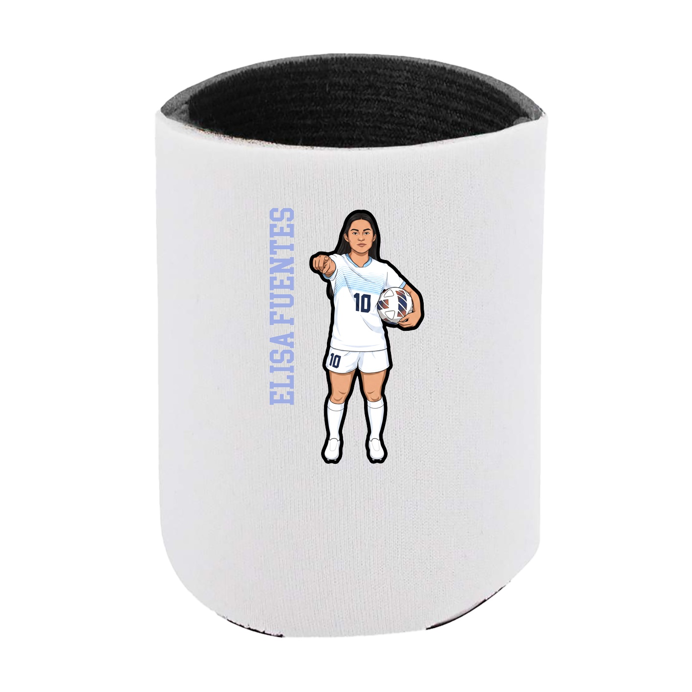Can Holder — Name Vertical in White