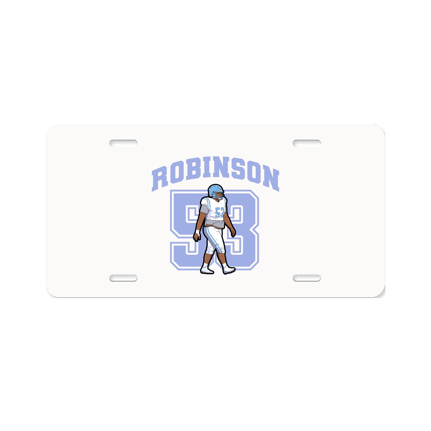 License Plate — Number in Classic