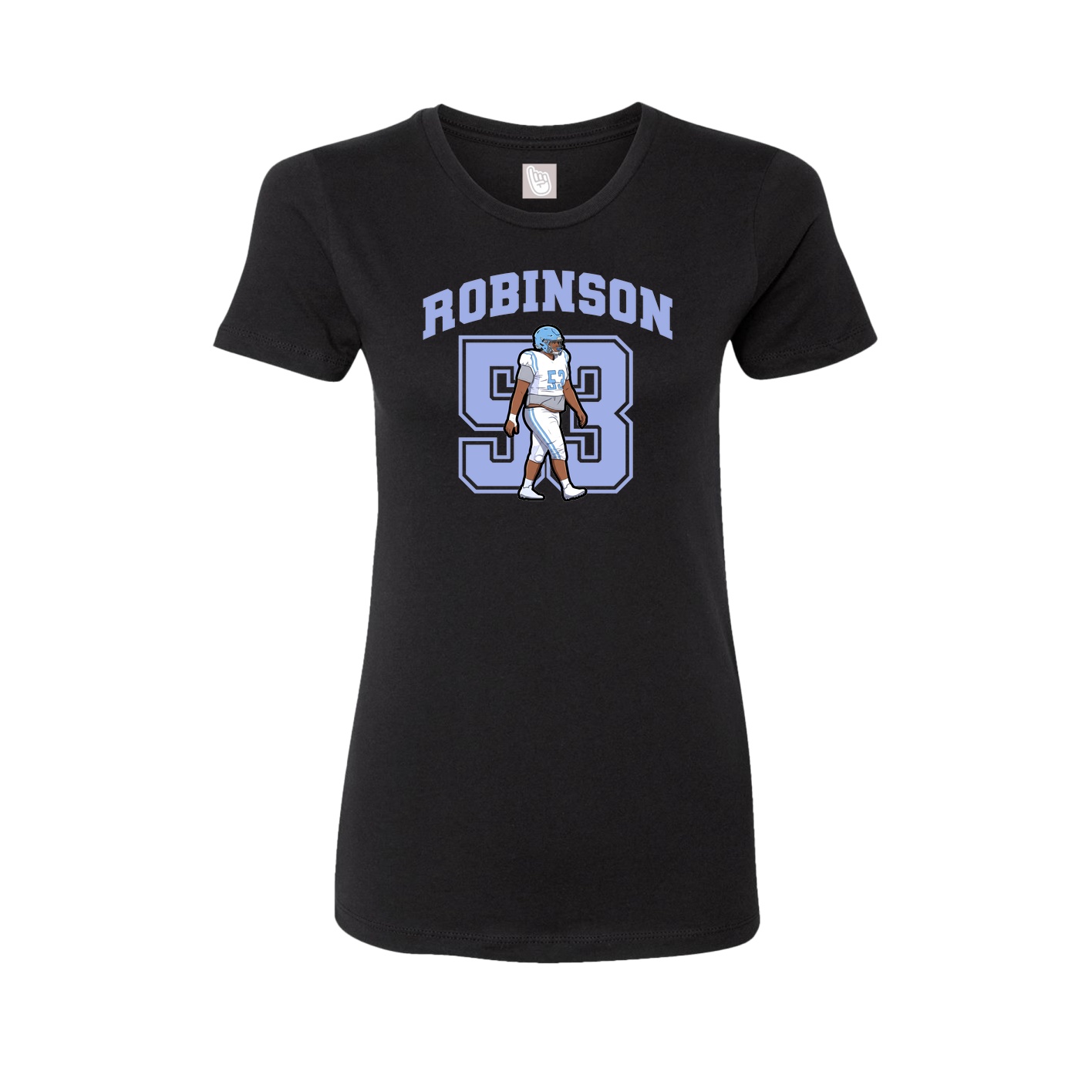 Womens Tee — Number in Black