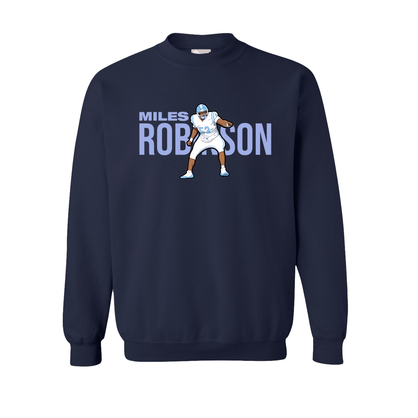 Fleece Crew — Player Name in Navy