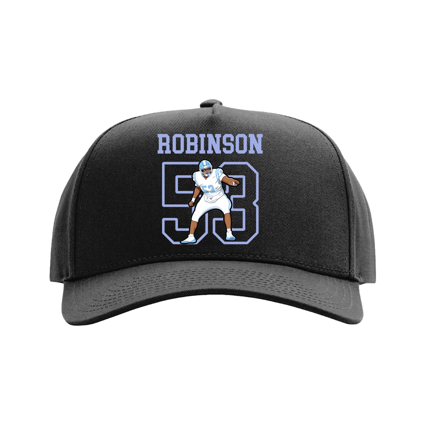 Full Fabric Five-Panel Champ Cap — Shirsey in Black