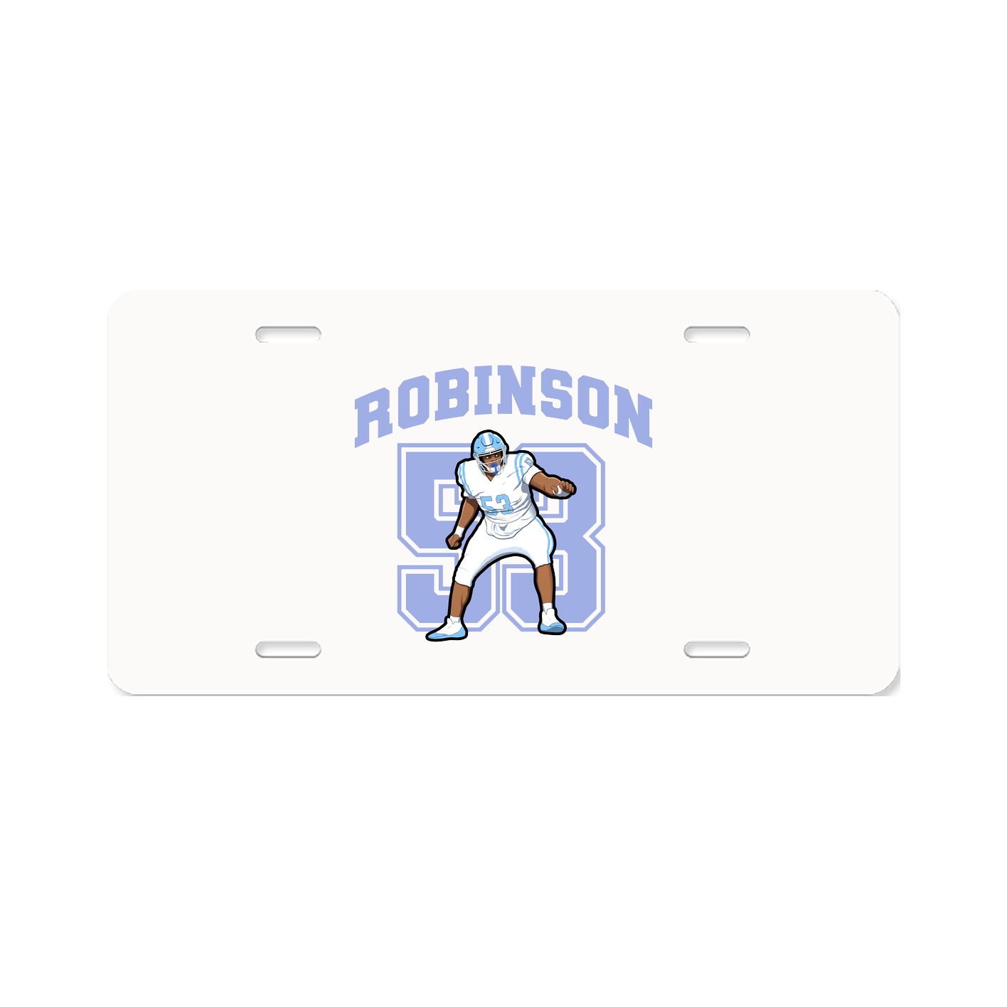 License Plate — Number in Classic