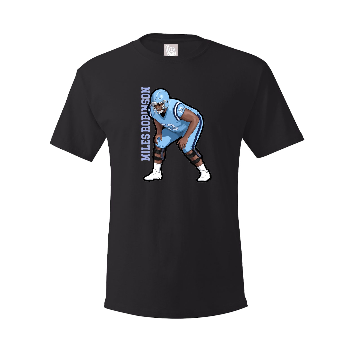 Tee — Name Vertical in Black