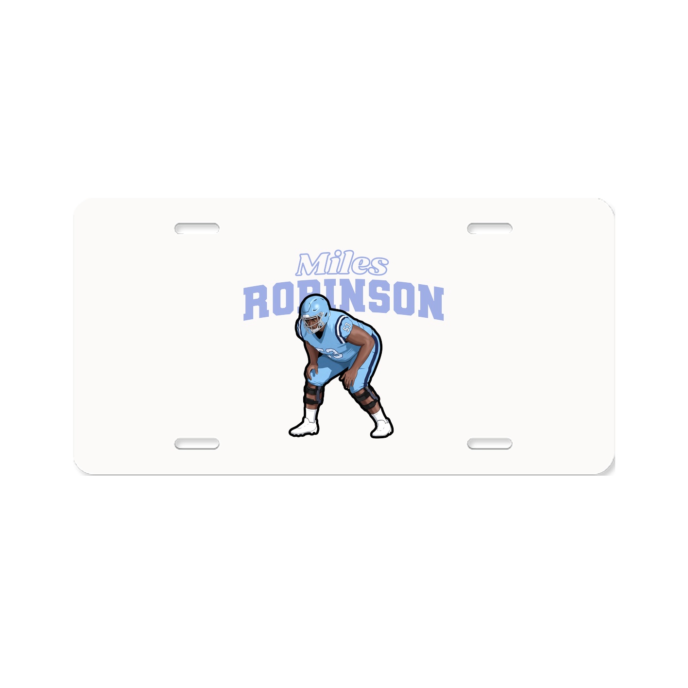 License Plate — Name Arch in Classic