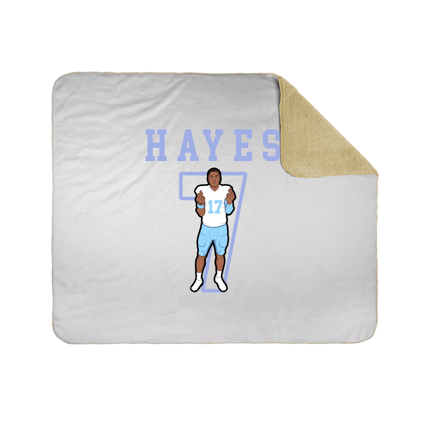 Throw Blanket — Shirsey in White