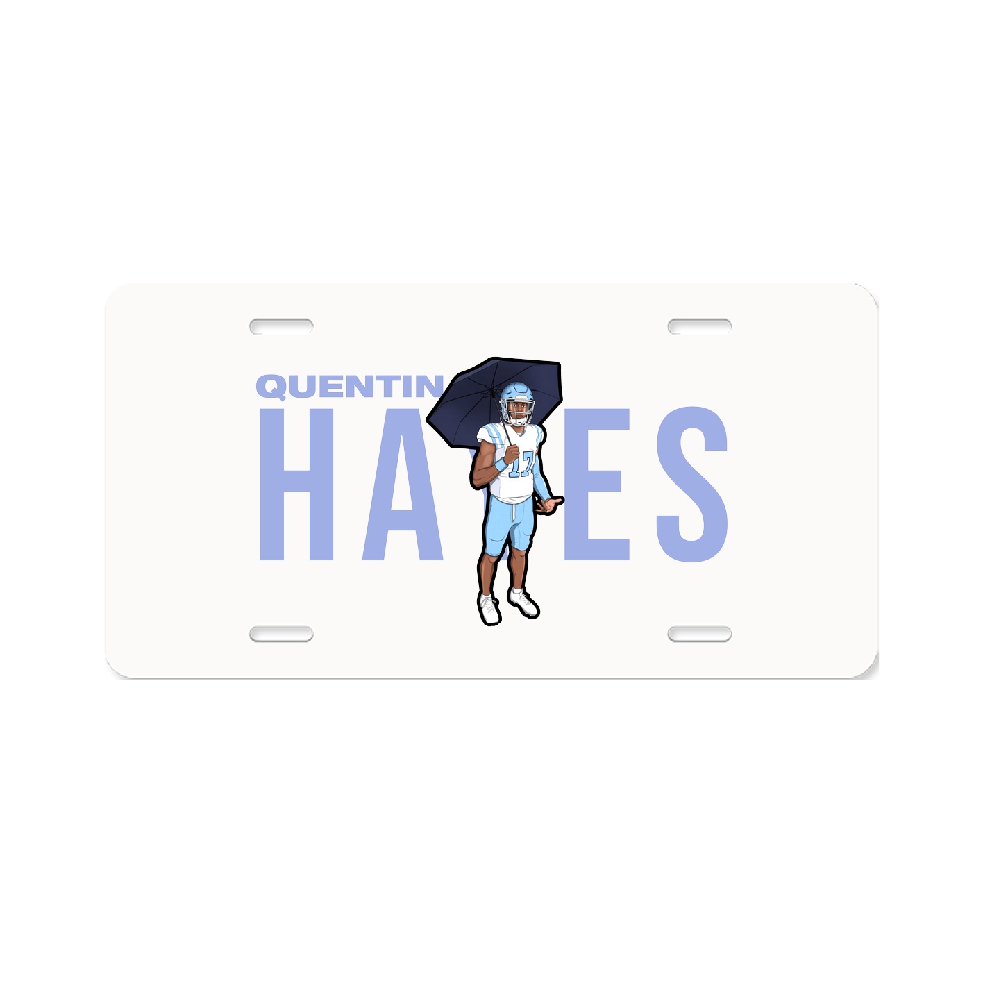 License Plate — Player Name in Classic