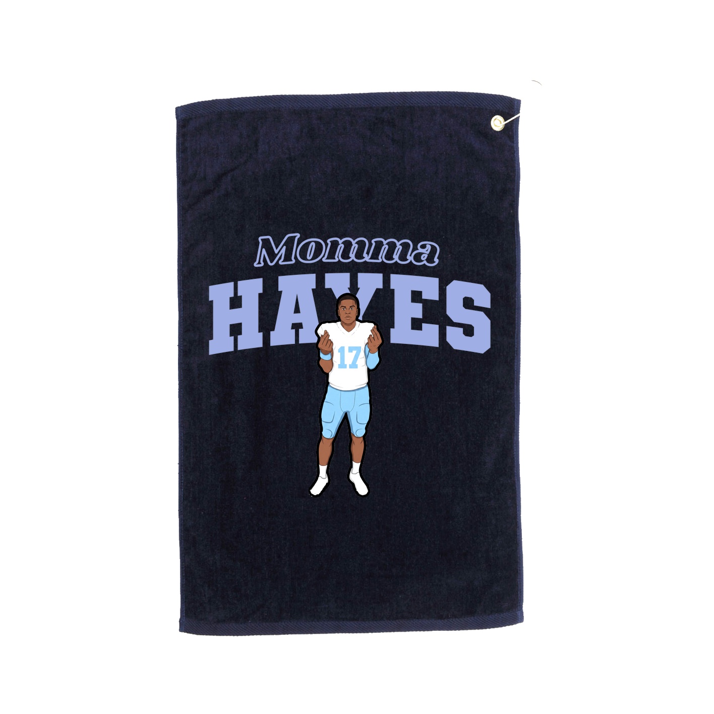 Golf Towel — Mothers Day Block in Navy