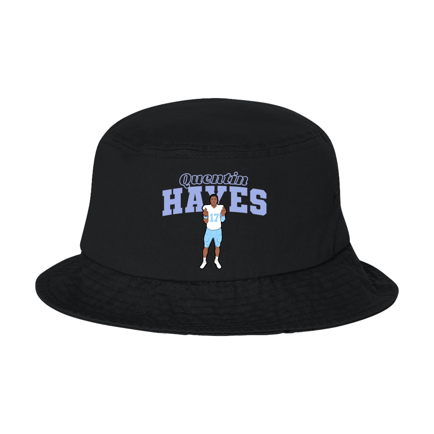 Bucket Cap — Name Arch in Black