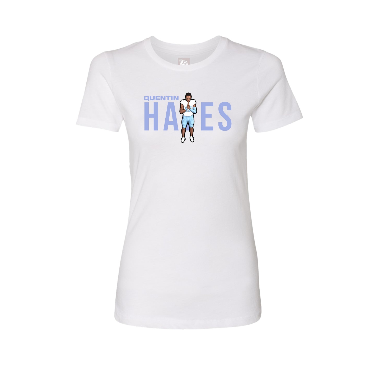 Womens Tee — Player Name in White