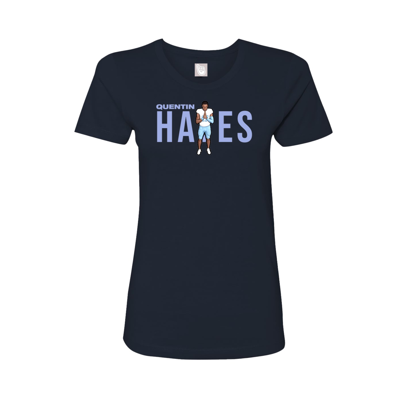 Womens Tee — Player Name in Navy