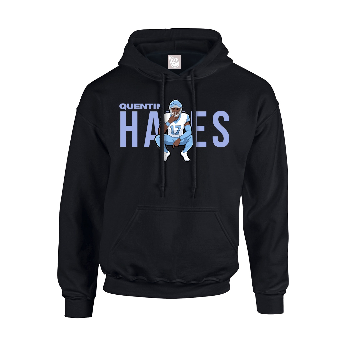 Hoodie — Player Name in Black