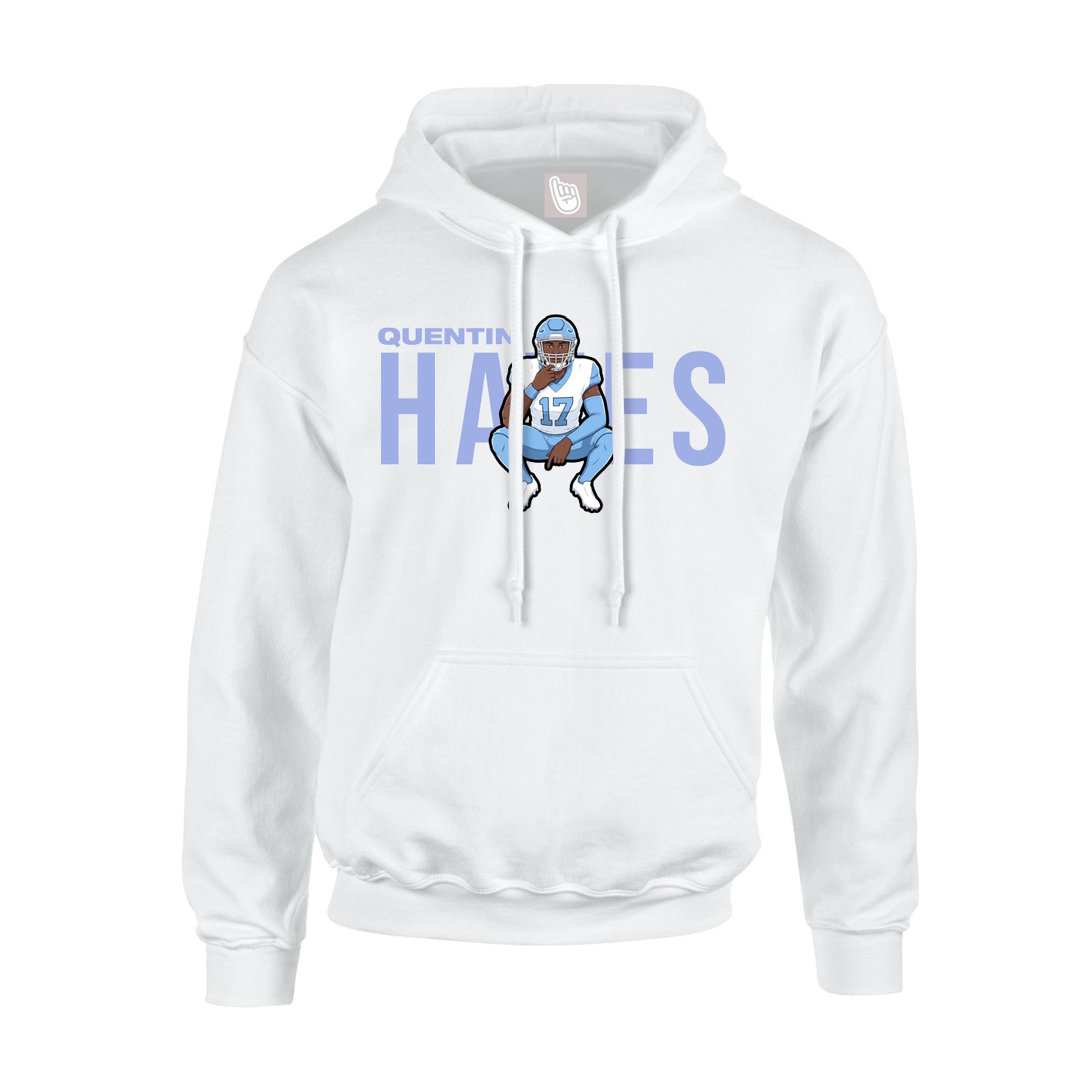 Hoodie — Player Name in White