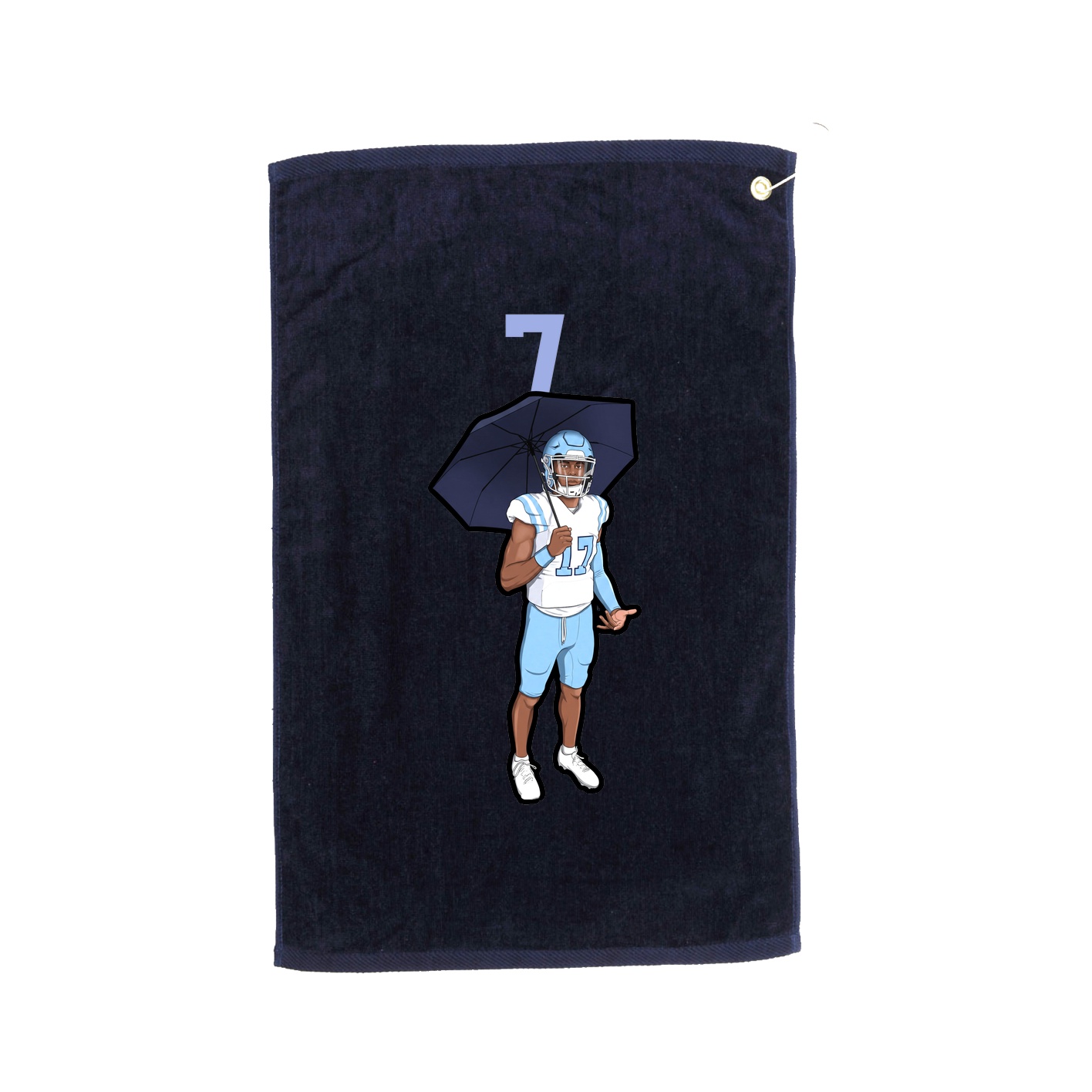 Golf Towel — Number Top in Navy
