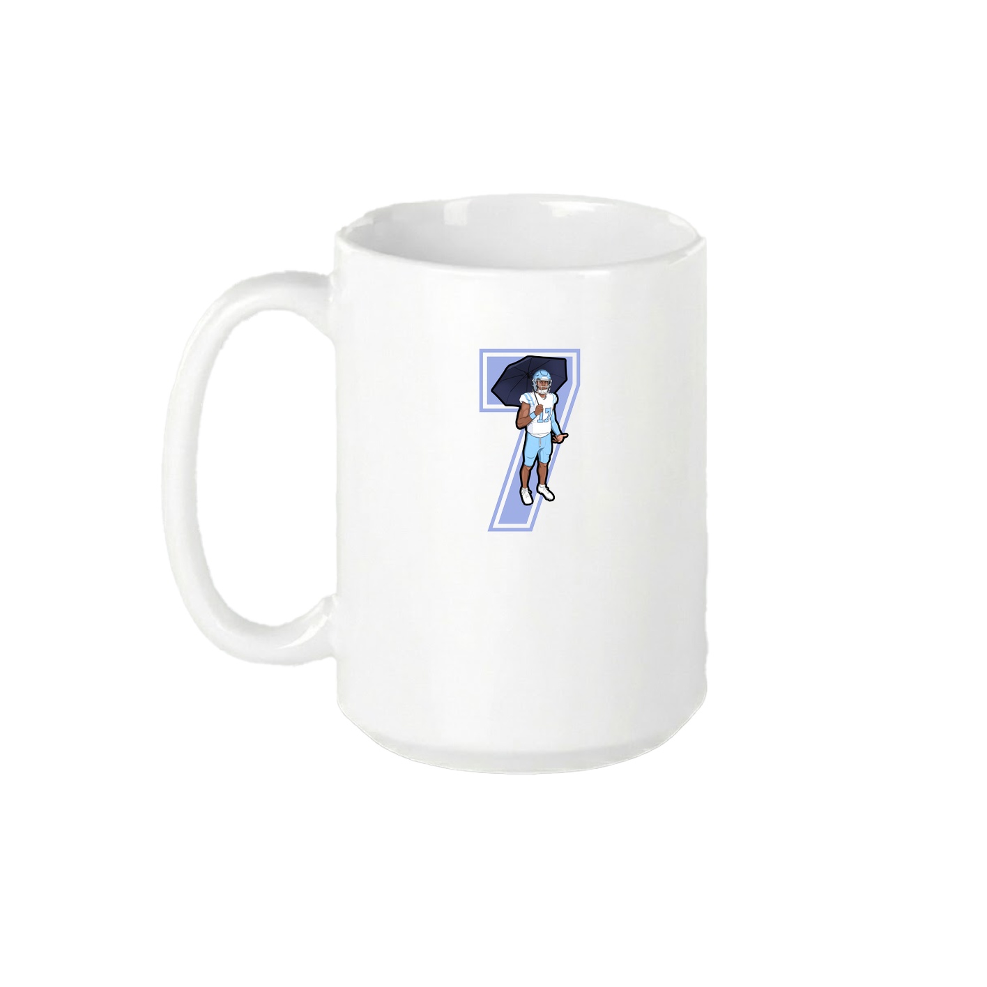 15oz Coffee Mug — Number in White
