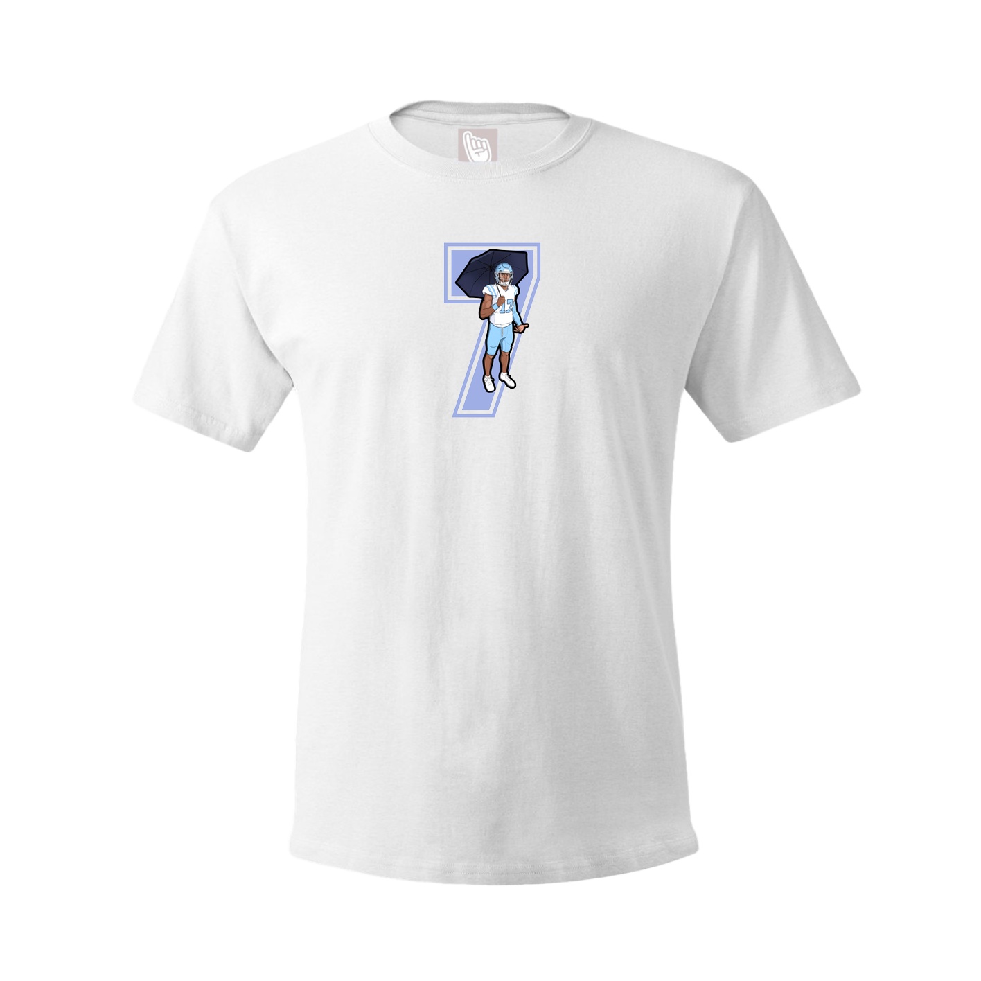 Youth Tee — Number in White