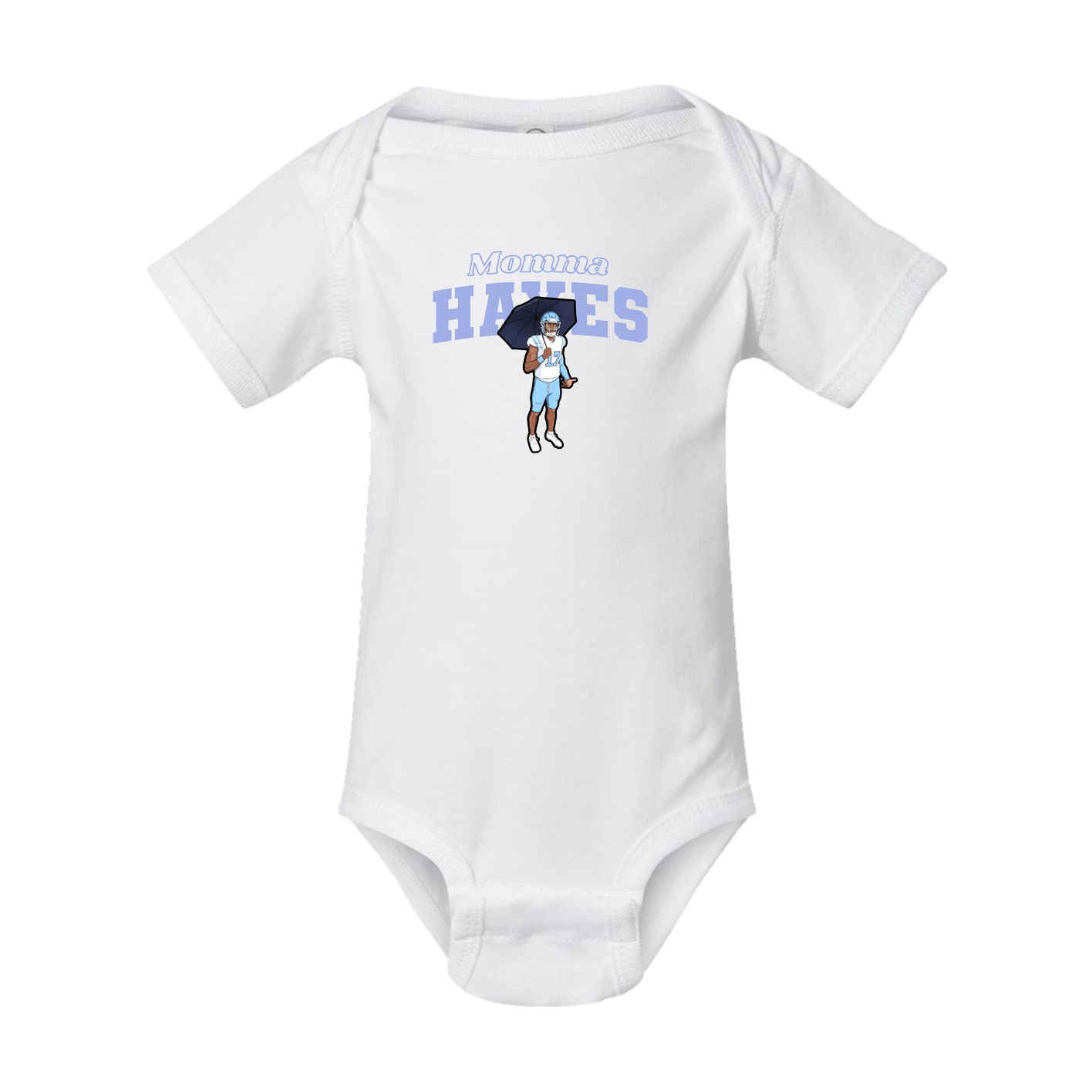 Baby Onesie — Mothers Day Block in White