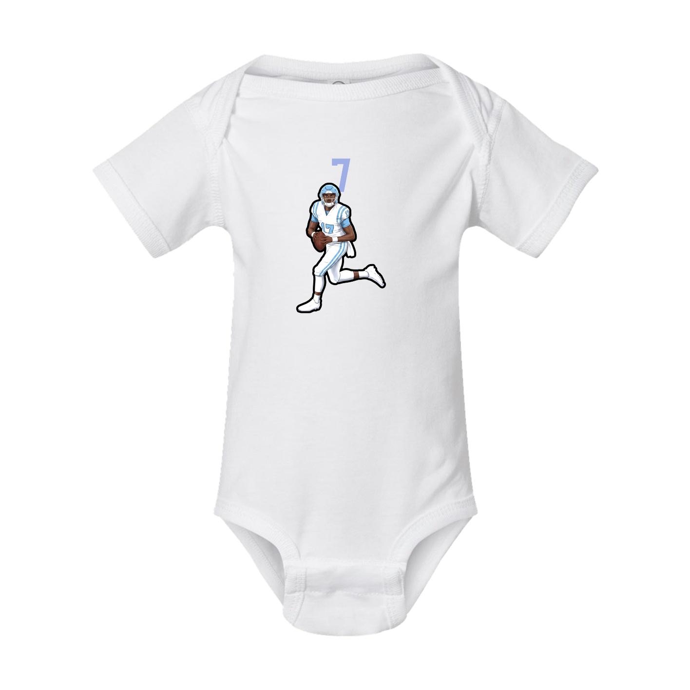 Baby Onesie — Number Top in White
