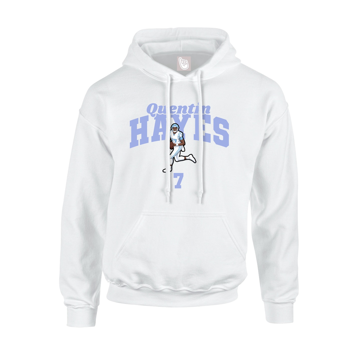 Youth Hoodie — Signature Arch in White