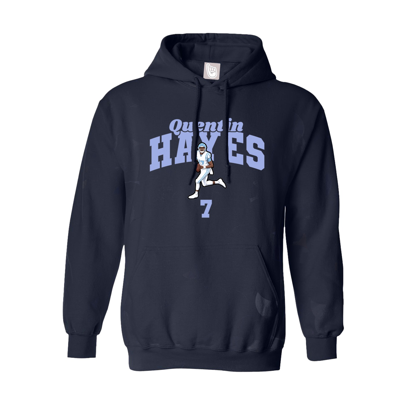 Youth Hoodie — Signature Arch in Navy