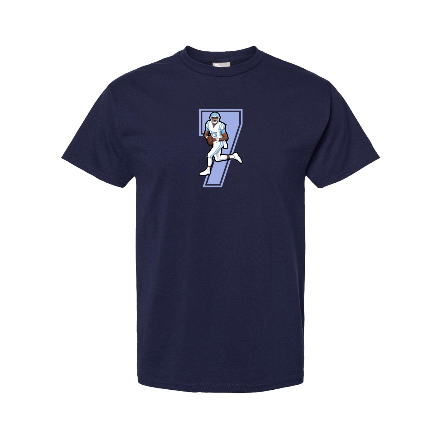 Youth Tee — Number in Navy