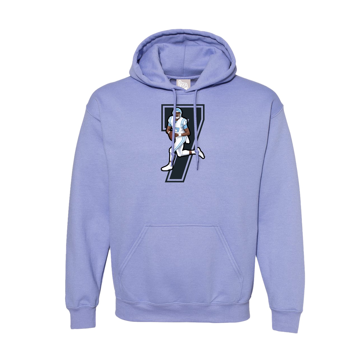 Hoodie — Number in Purple