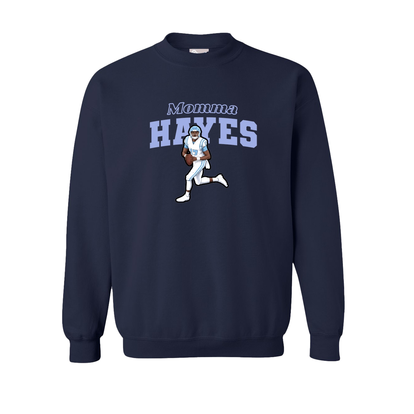 Fleece Crew — Mothers Day Block in Navy