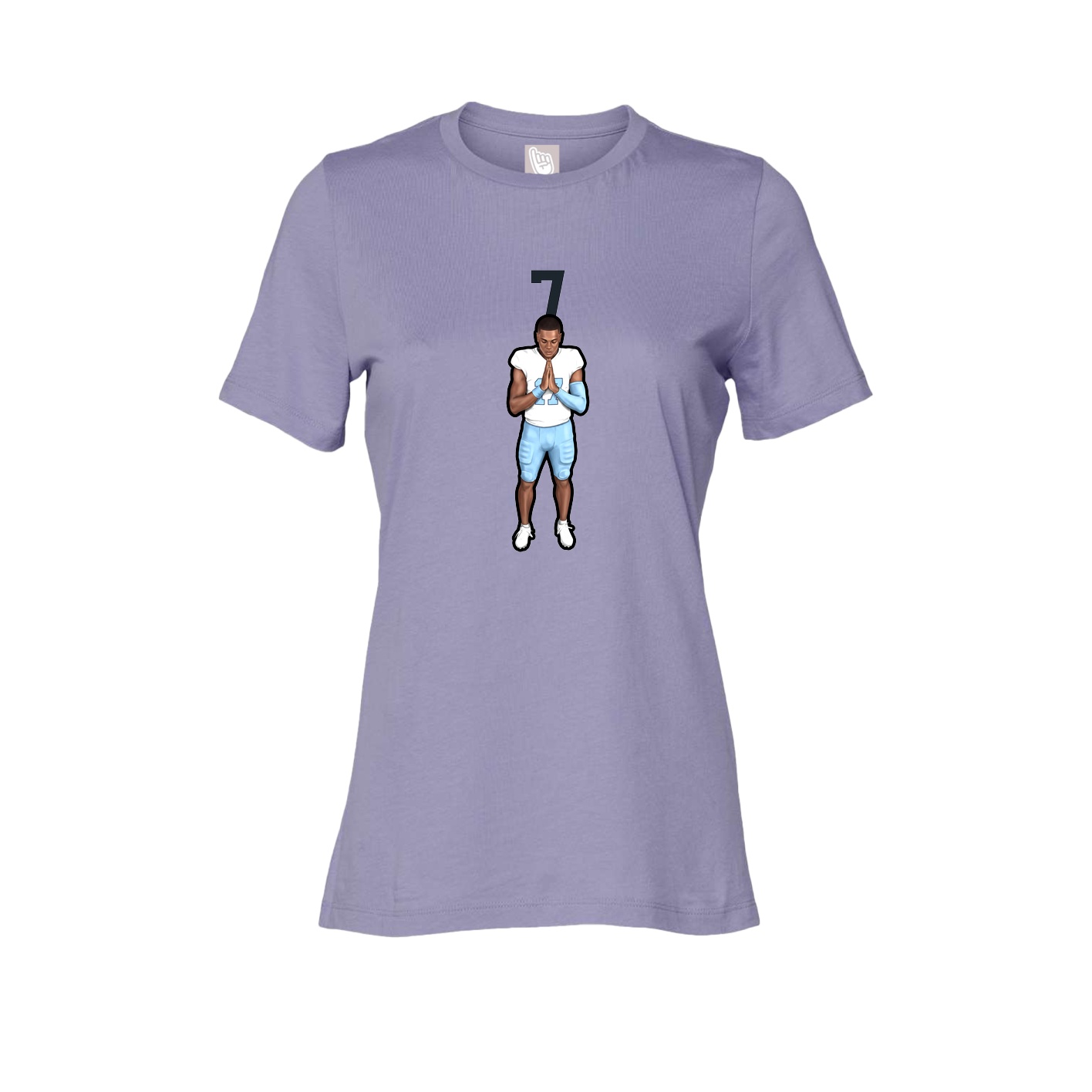 Womens Tee — Number Top in Purple