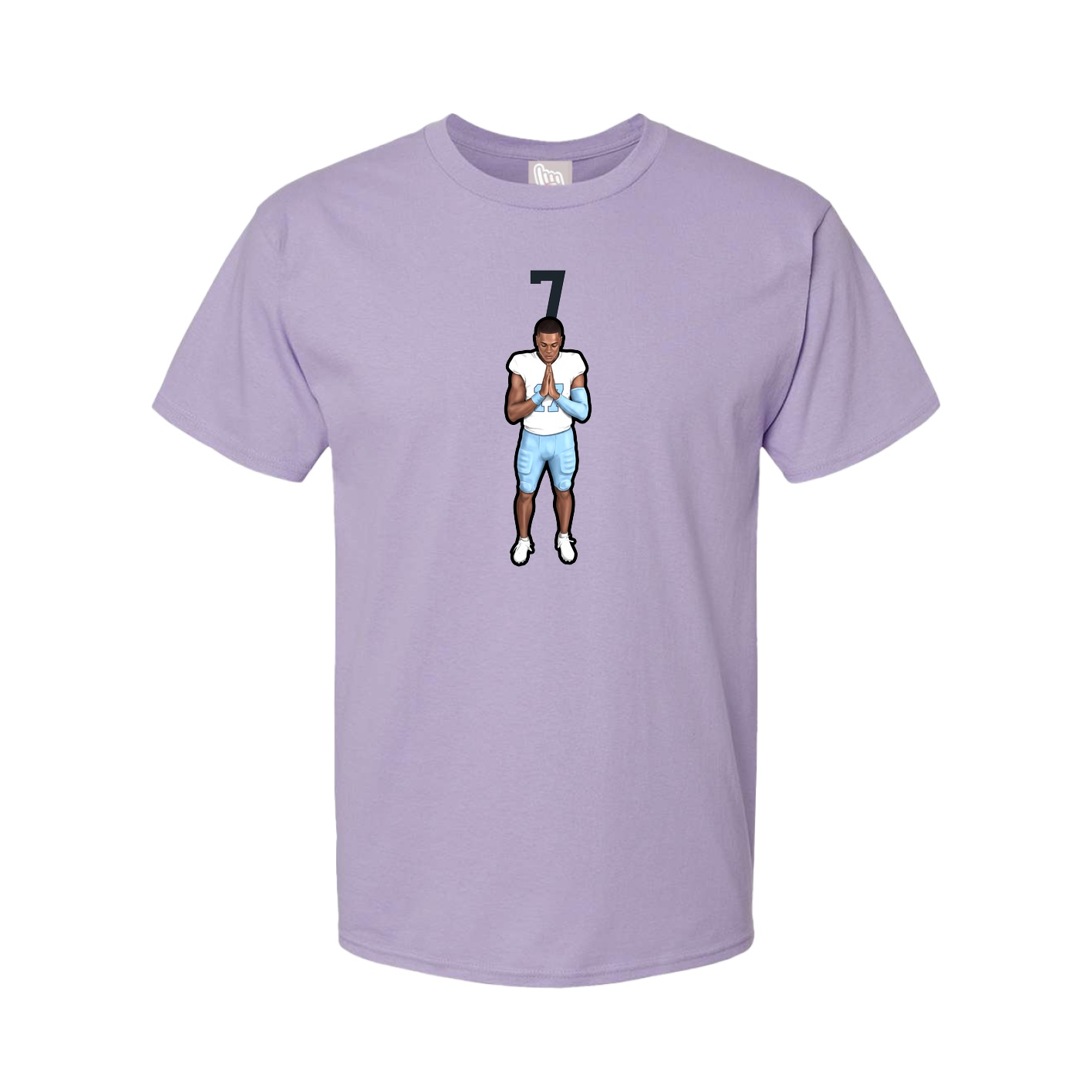 Youth Tee — Number Top in Purple