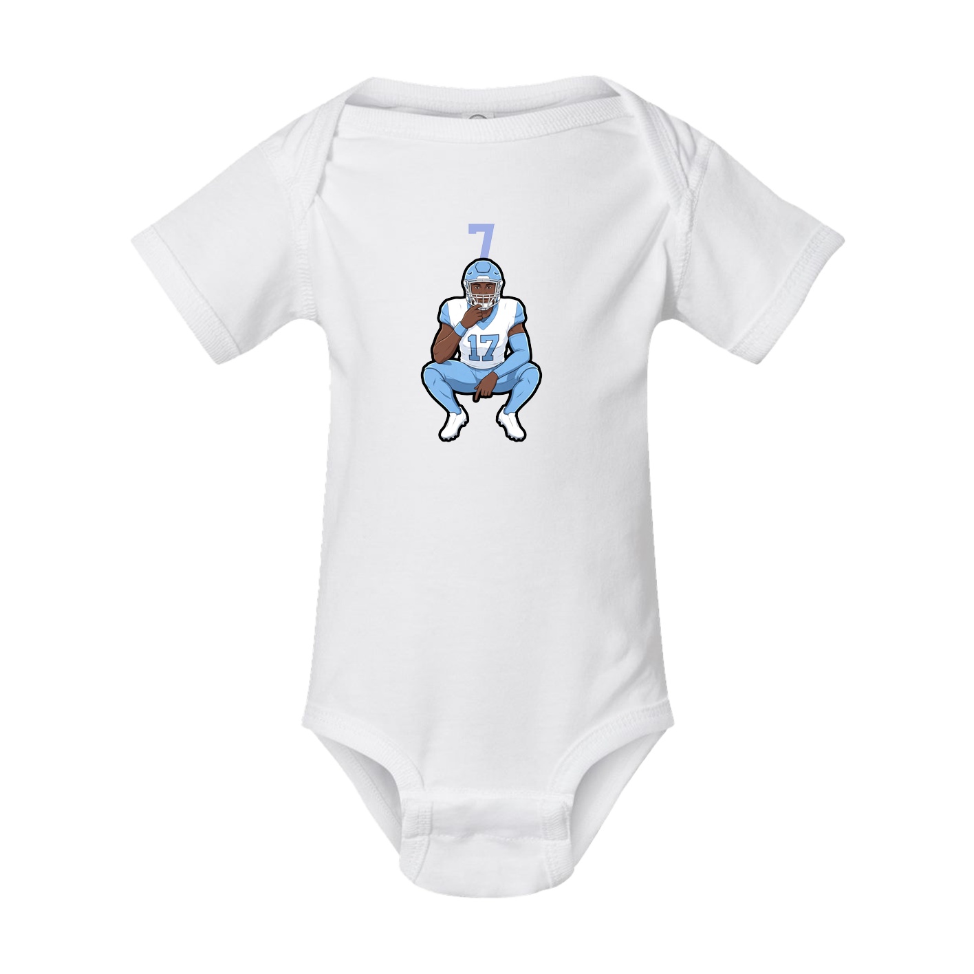 Baby Onesie — Number Top in White