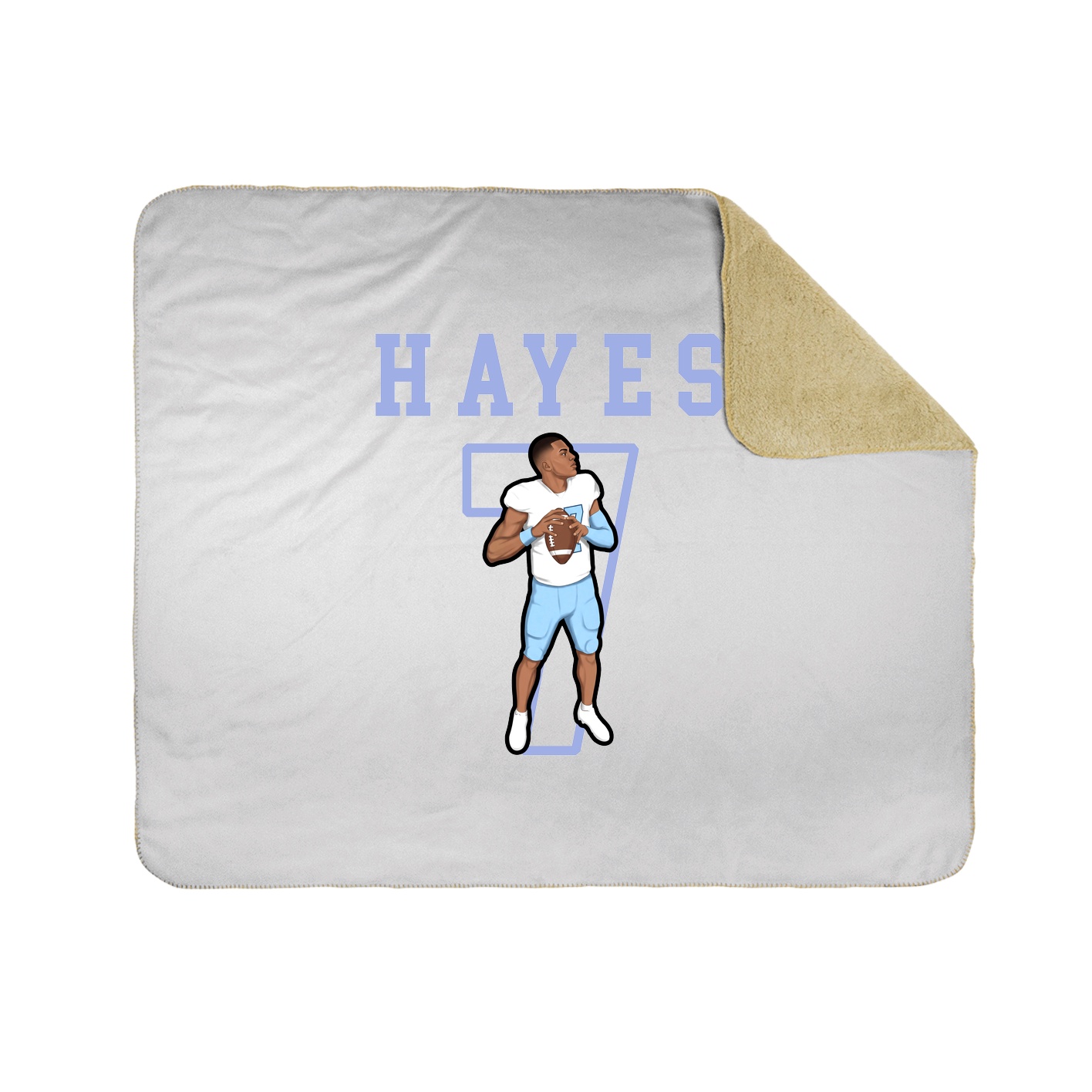 Throw Blanket — Shirsey in White