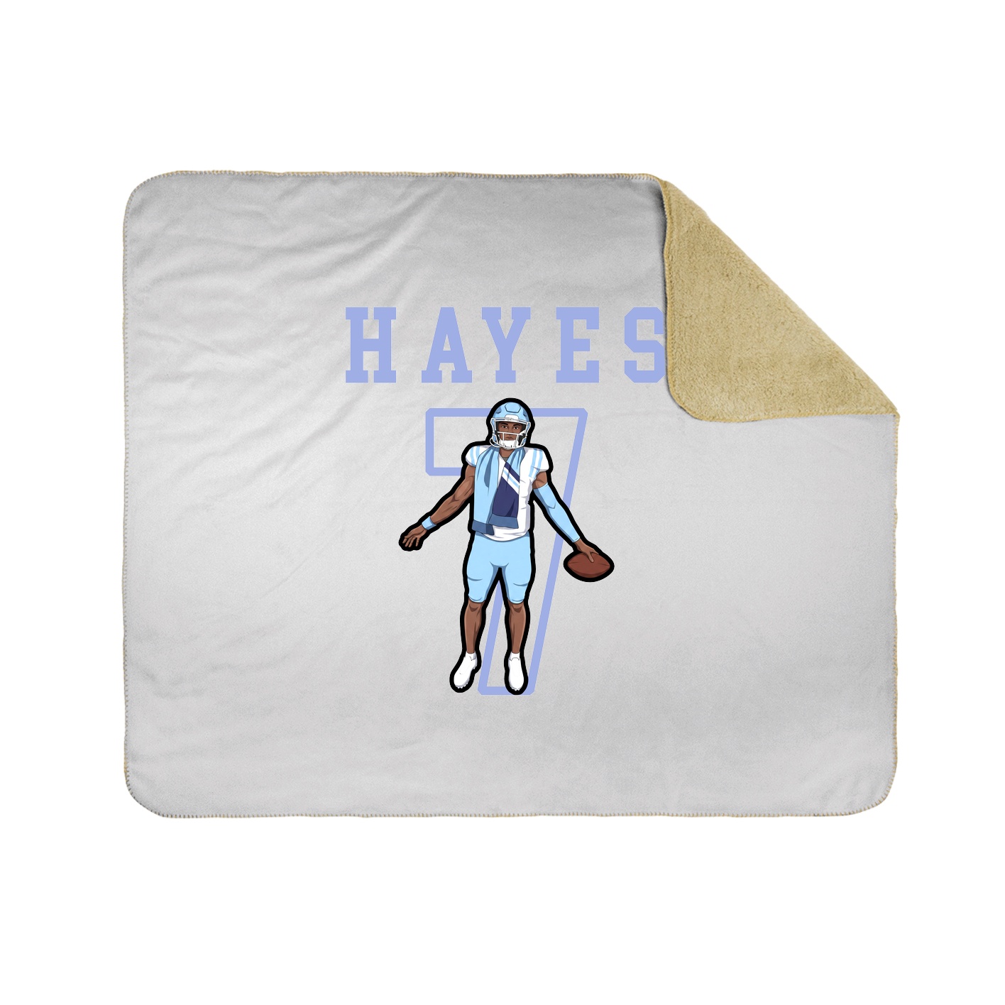Throw Blanket — Shirsey in White