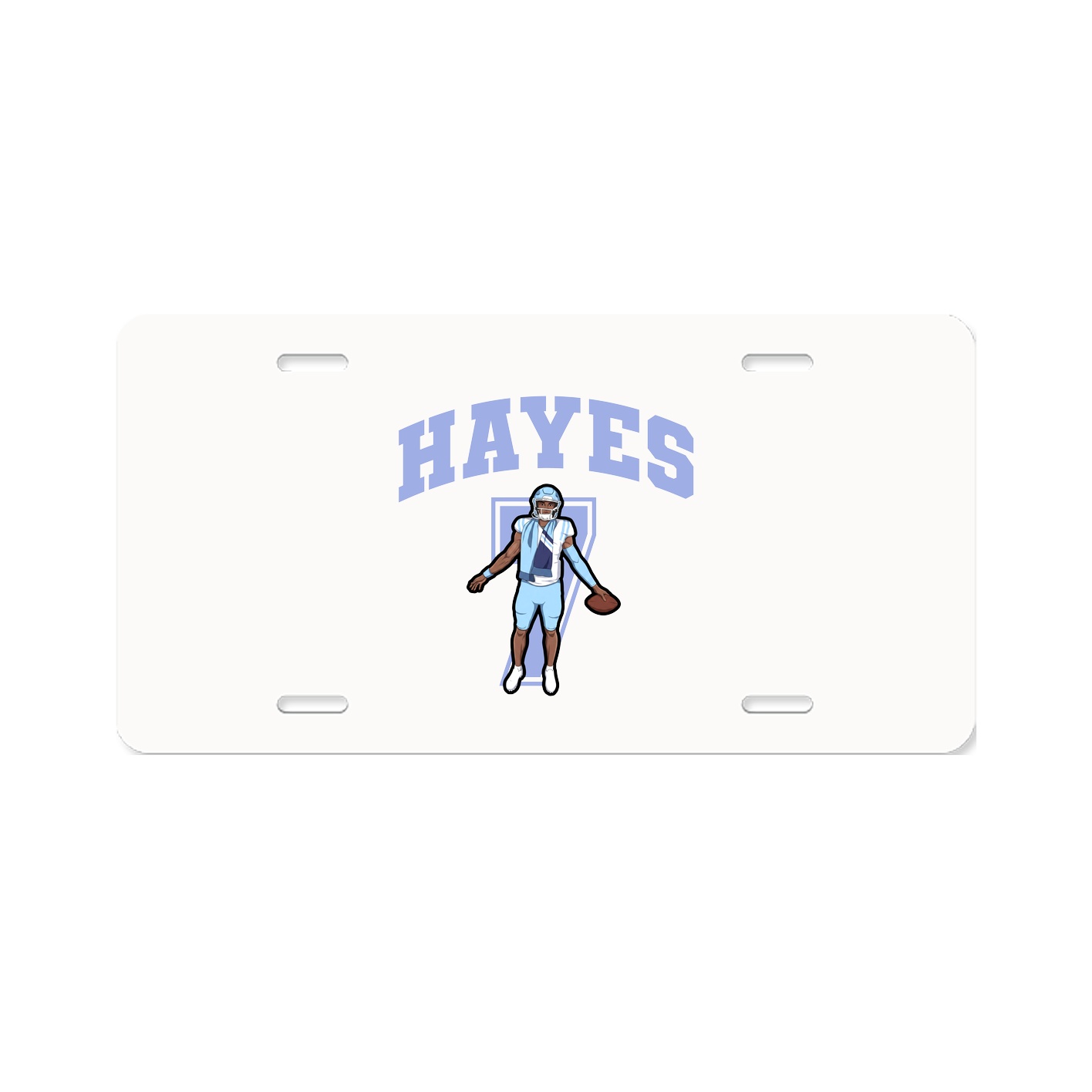 License Plate — Number in Classic