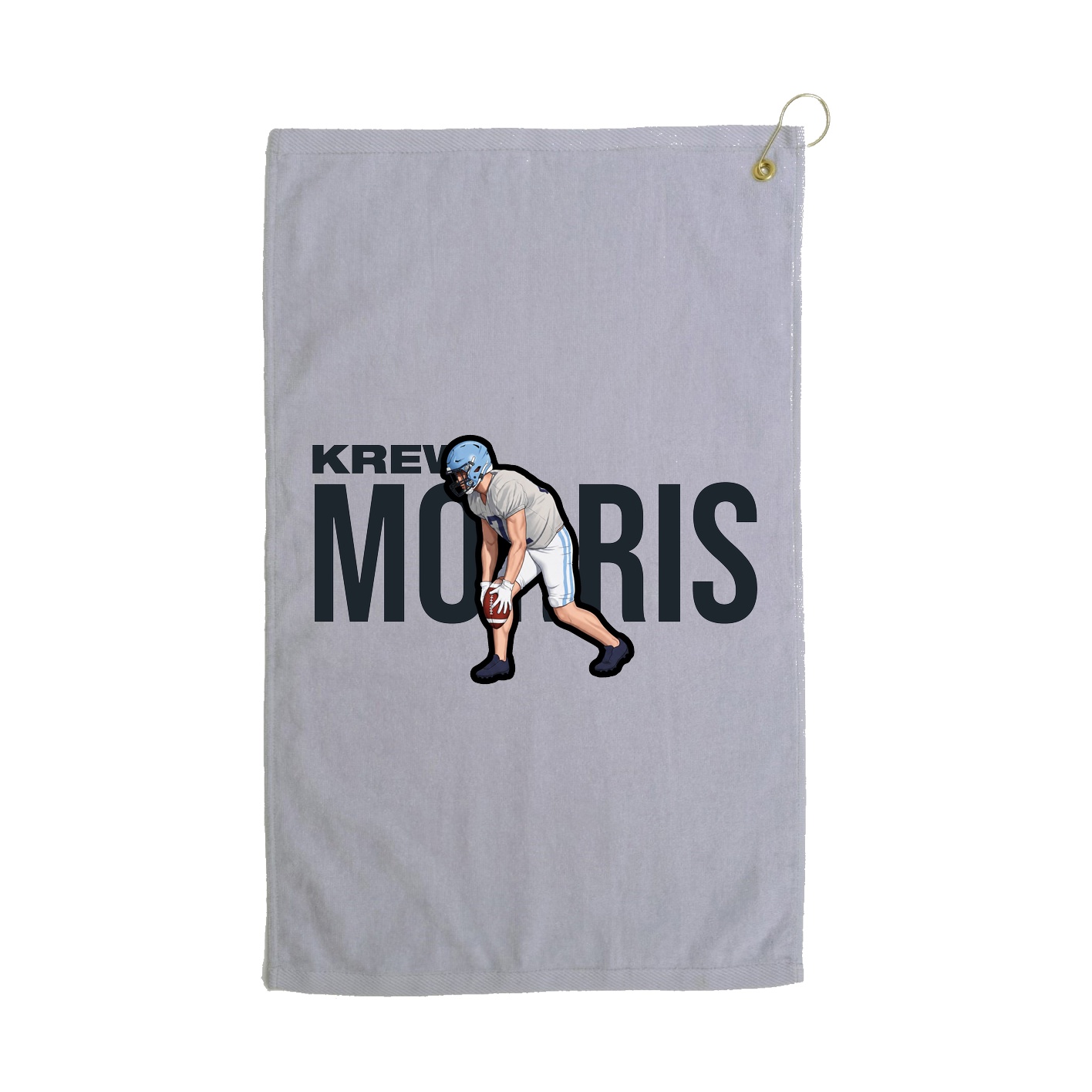 Golf Towel — Player Name in Grey