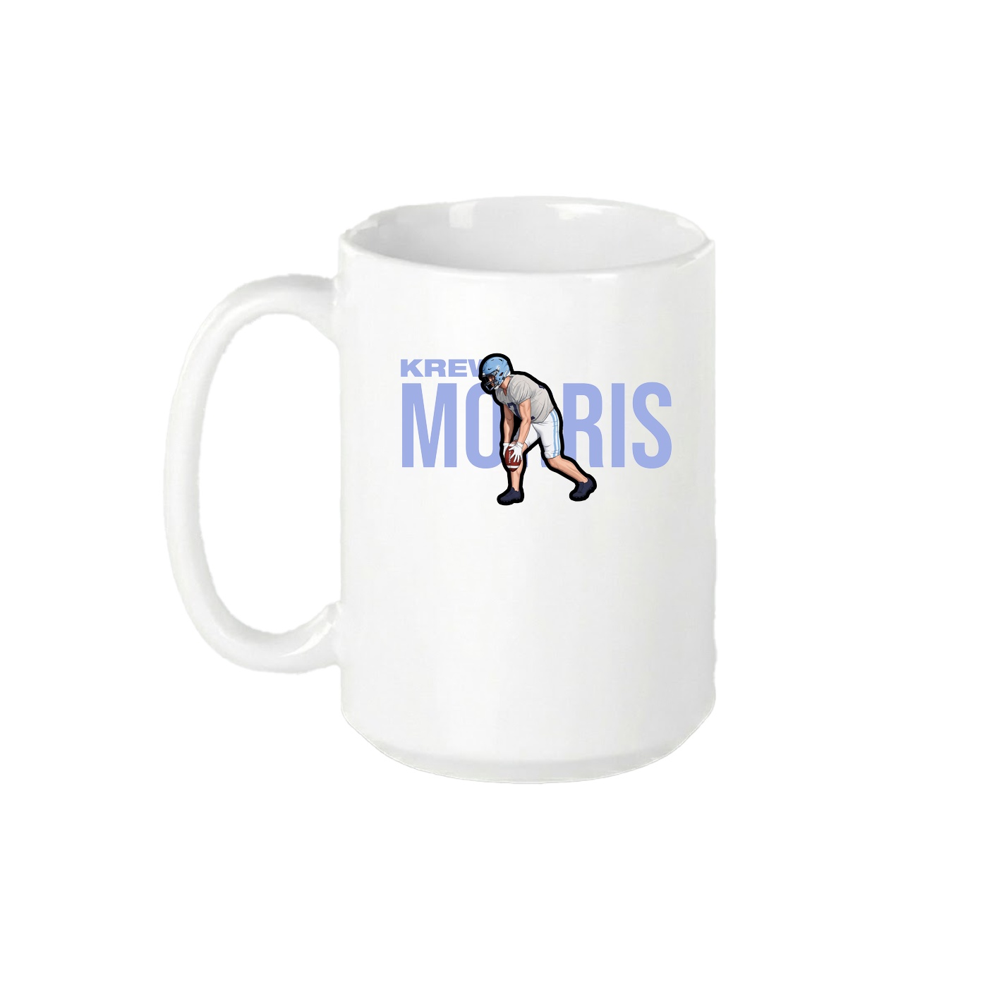 15oz Coffee Mug — Player Name in White