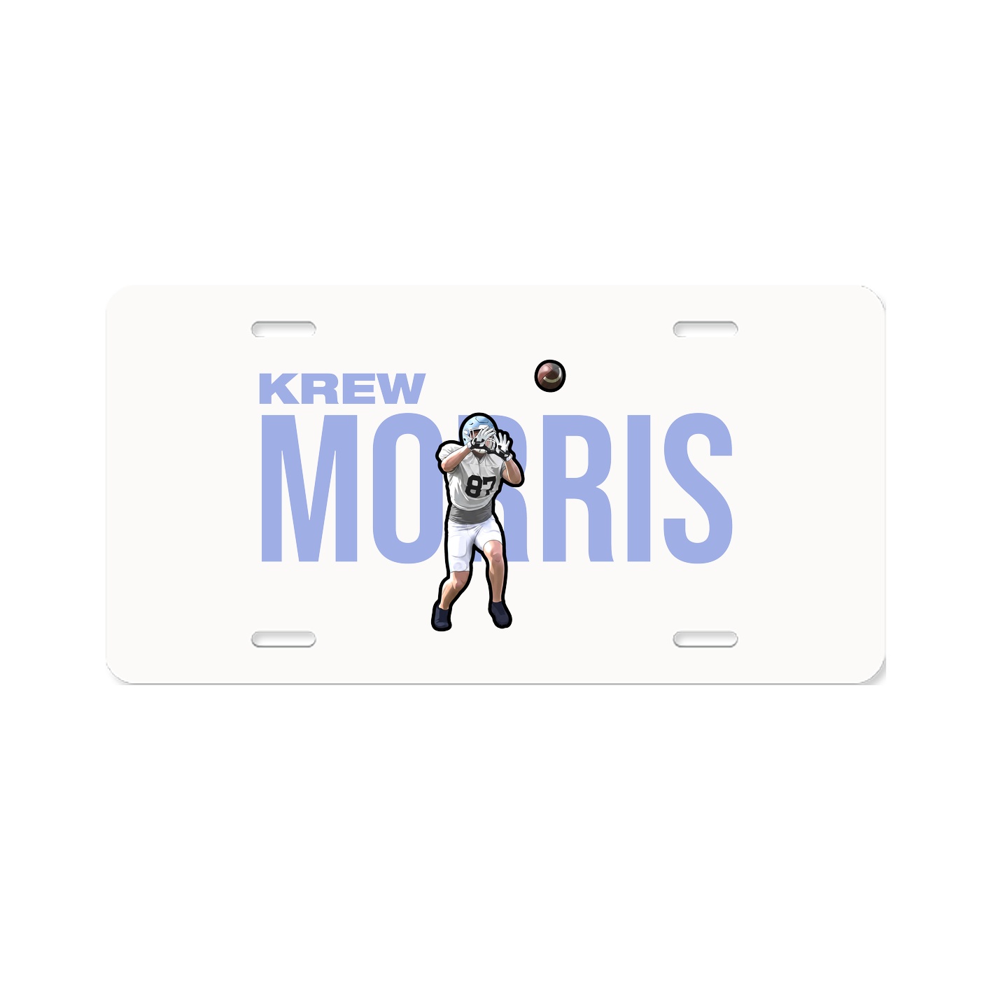 License Plate — Player Name in Classic