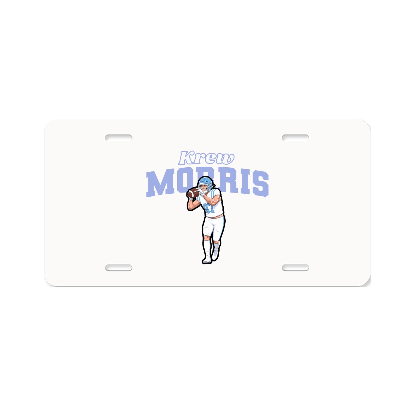 License Plate — Name Arch in Classic