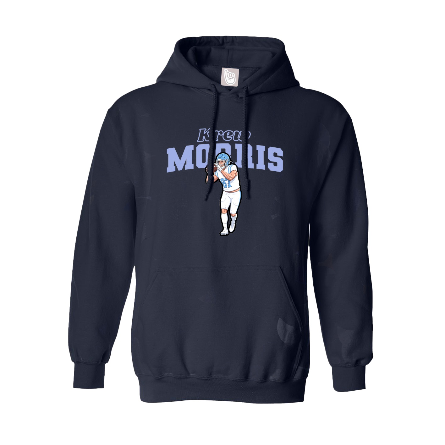 Hoodie — Name Arch in Navy