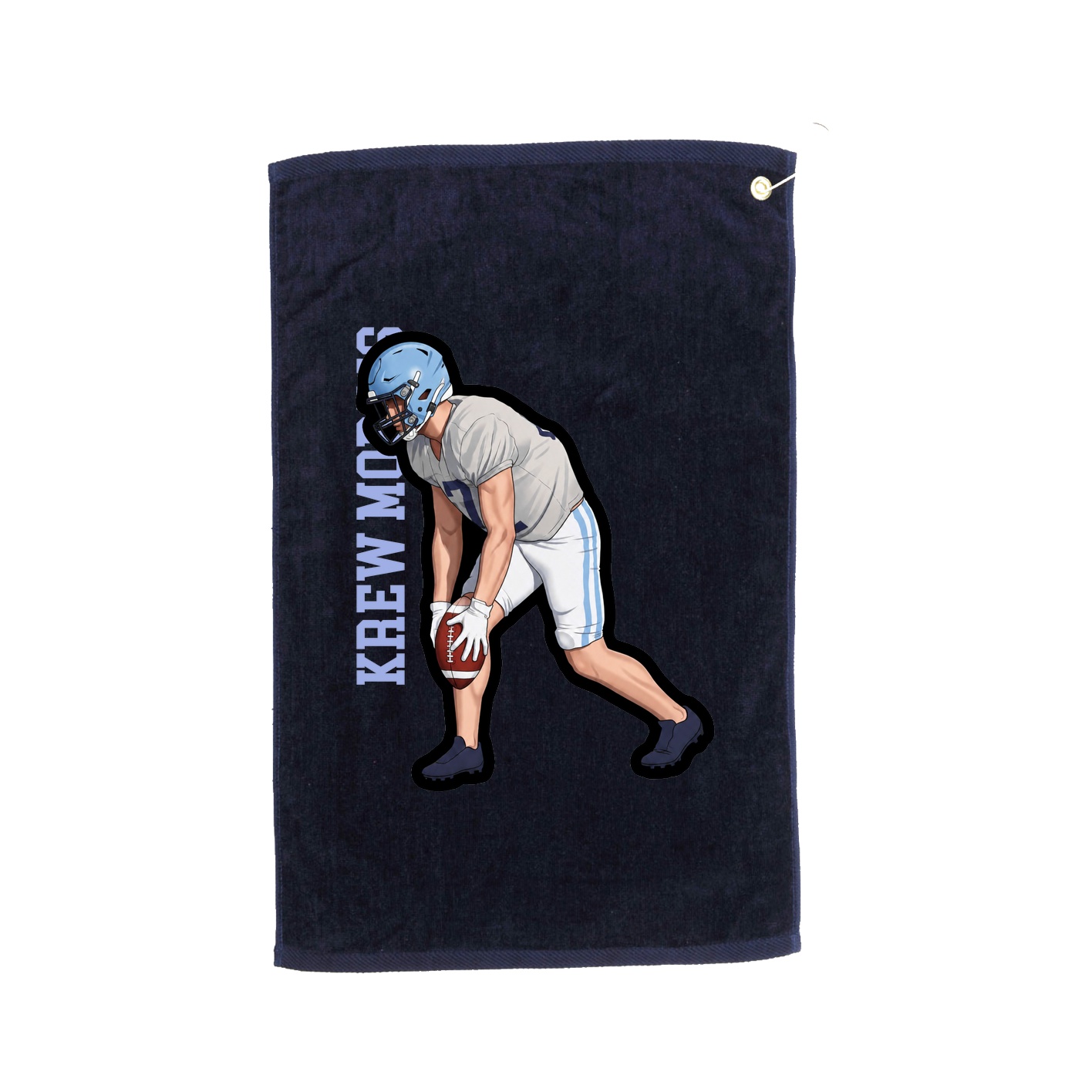 Golf Towel — Name Vertical in Navy