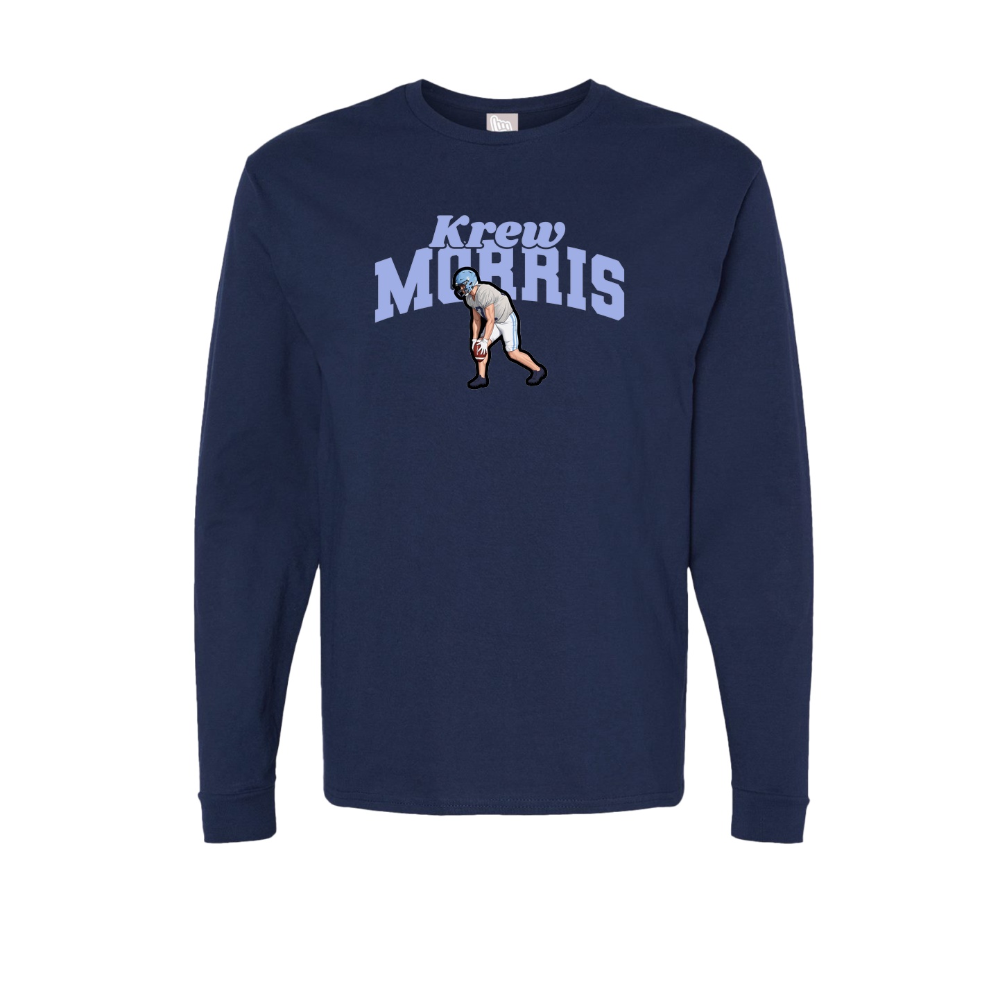 Long Sleeve Tee — Signature Arch in Navy
