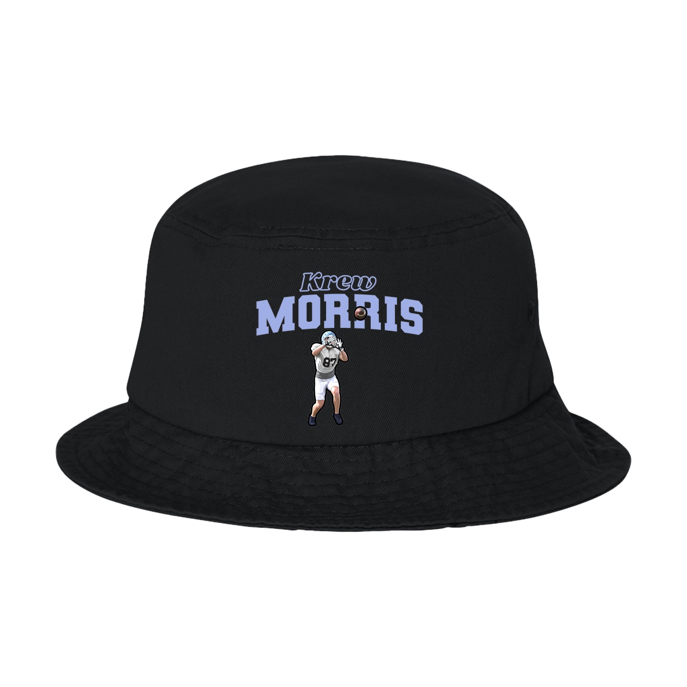 Bucket Cap — Name Arch in Black