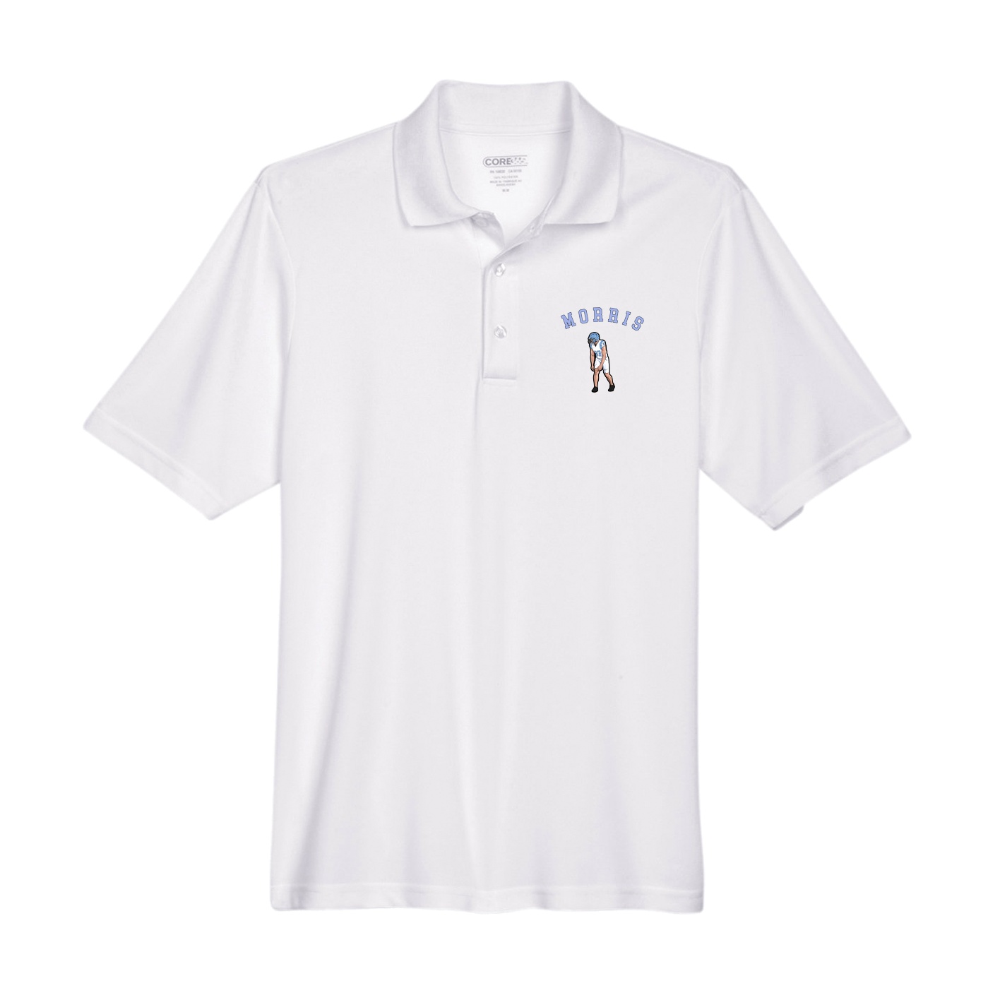 Performance Polo — Shirsey Arch in White