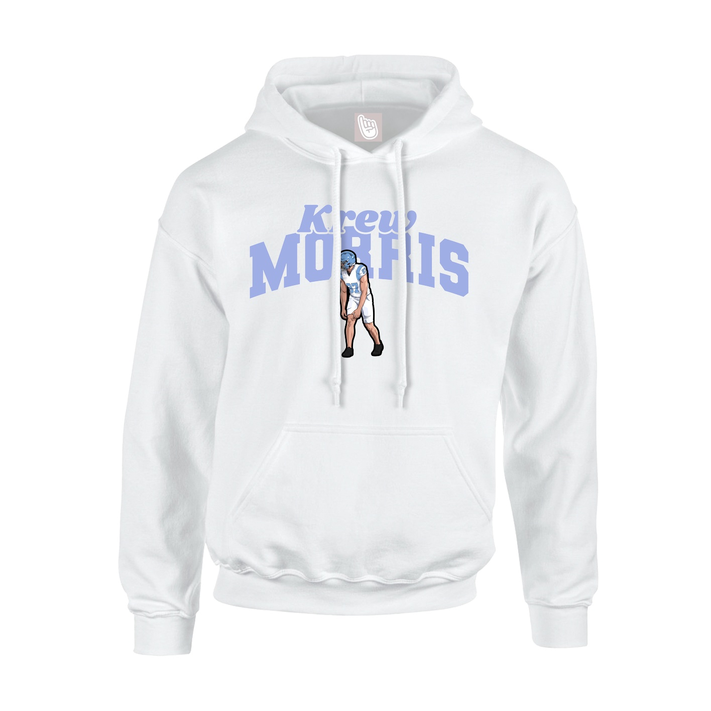 Youth Hoodie — Signature Arch in White