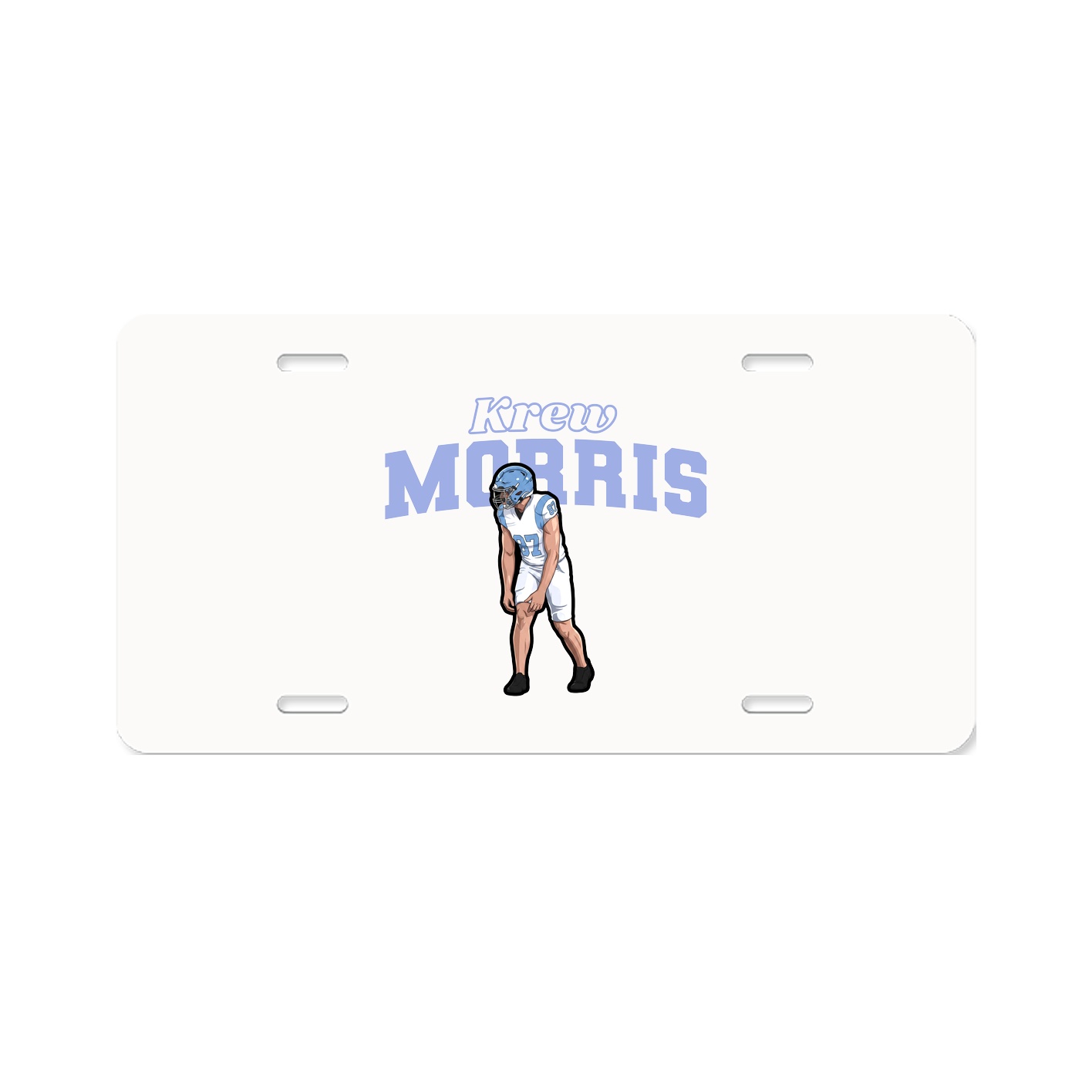 License Plate — Name Arch in Classic