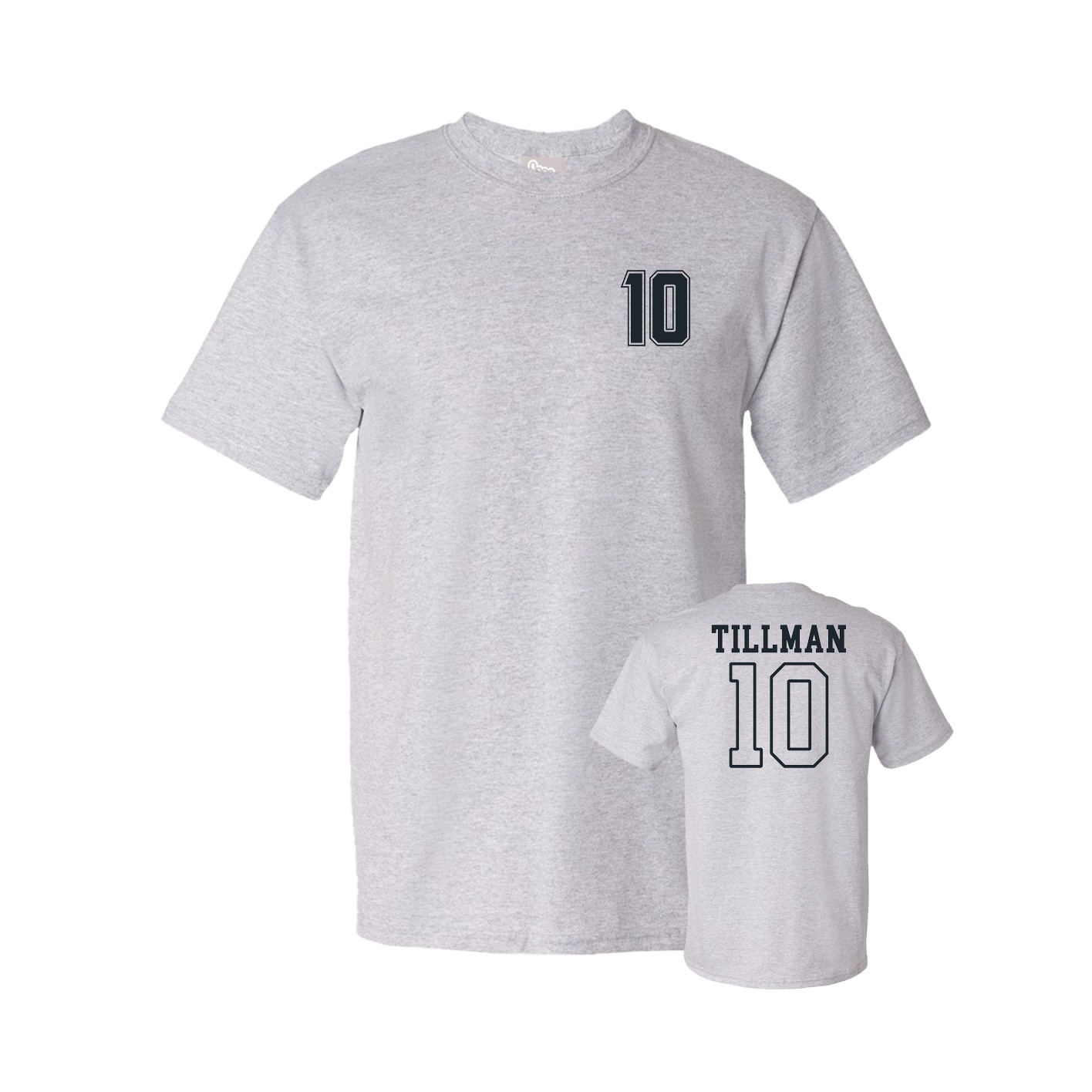 Youth Tee — Chest Back in Grey