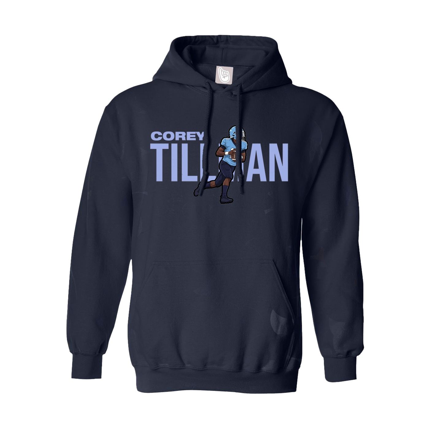 Hoodie — Player Name in Navy