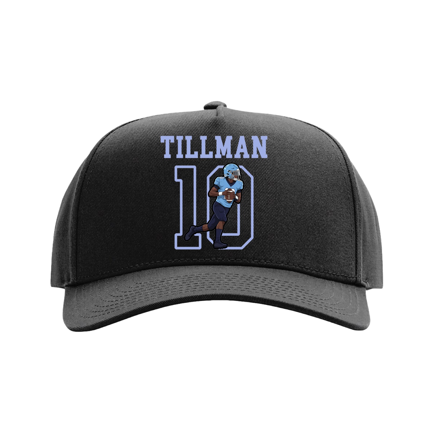 Full Fabric Five-Panel Champ Cap — Shirsey in Black