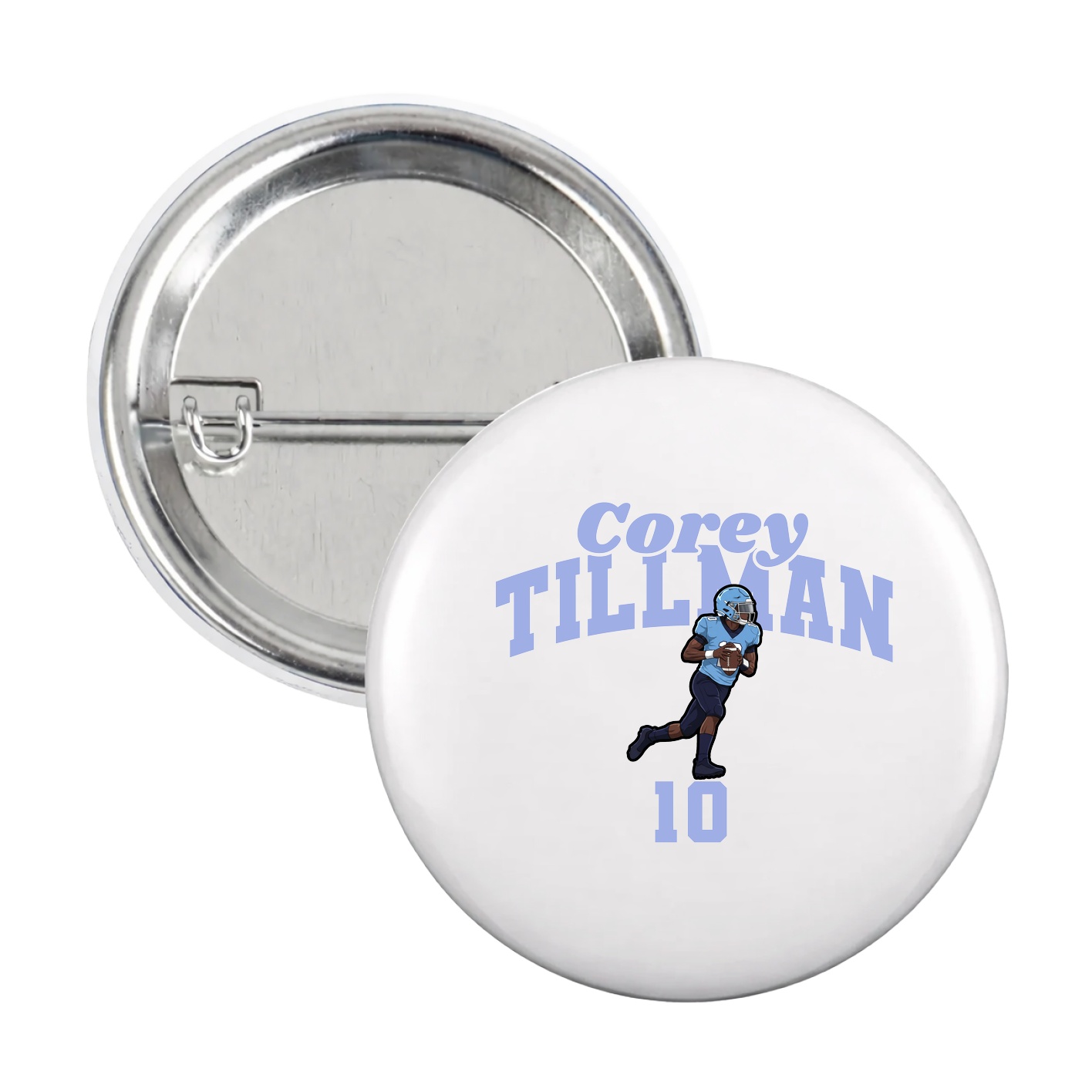 Game Day Button — Signature Arch in White